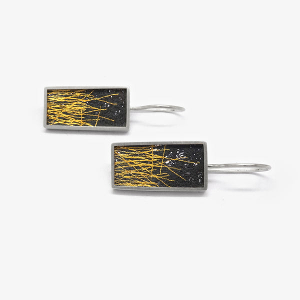 MEDIUM EARRINGS - GOLD HAY