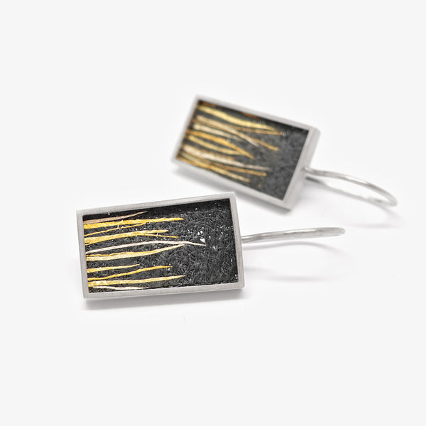 MEDIUM EARRINGS - GOLD GRASSES