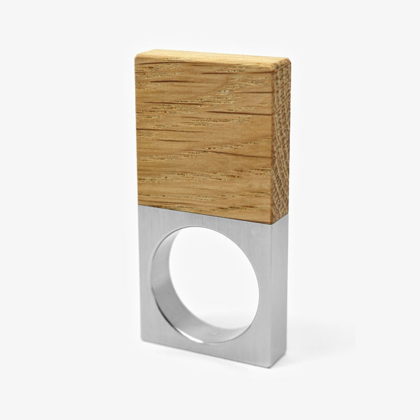 OBLONG RING - LIGHT WOOD