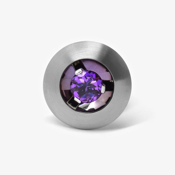HELIOS RING - LARGE - AMETHYST