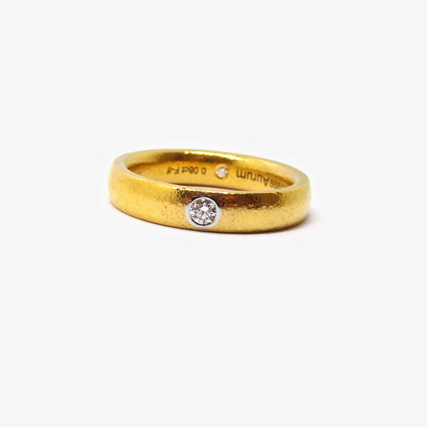 FONTE - PURE GOLD + DIAMOND WEDDING RING