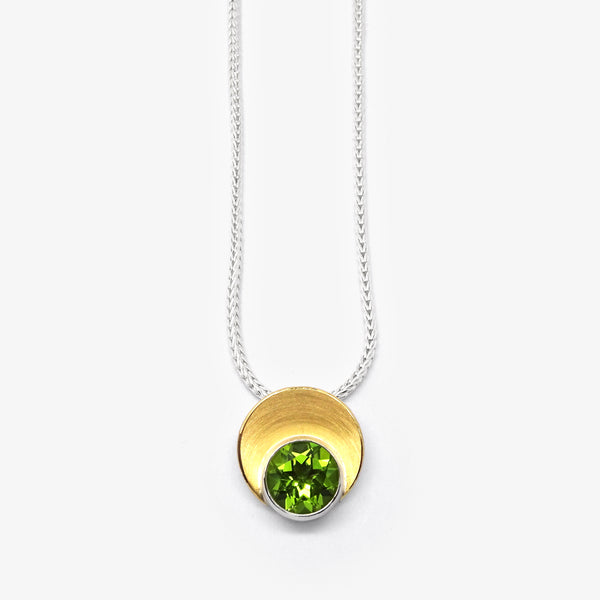 COWL PENDANT - PERIDOT
