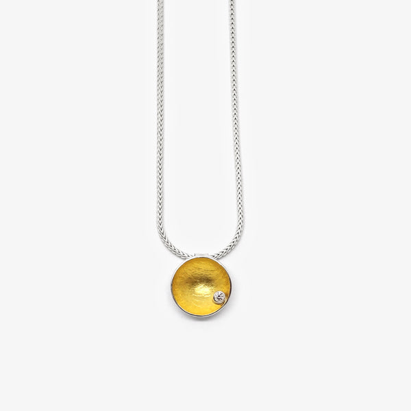 BOWL PENDANT + DIAMOND