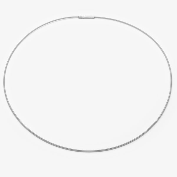 COIL NECKLACE - 1.2MM PLATINUM