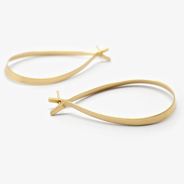 LOOP EARRINGS - MEDIUM - YELLOW GOLD