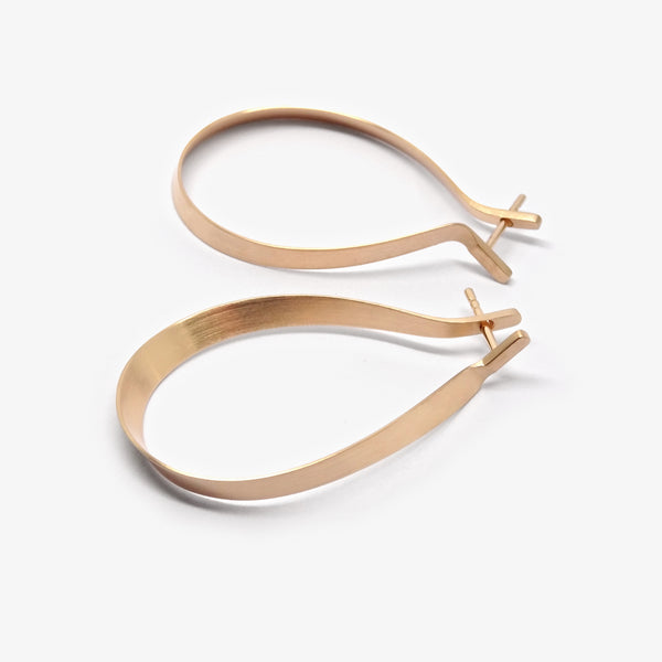 LOOP EARRINGS - SHORT - ROSE GOLD