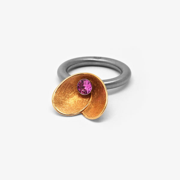 SWIVEL - ROSE GOLD FLOWER
