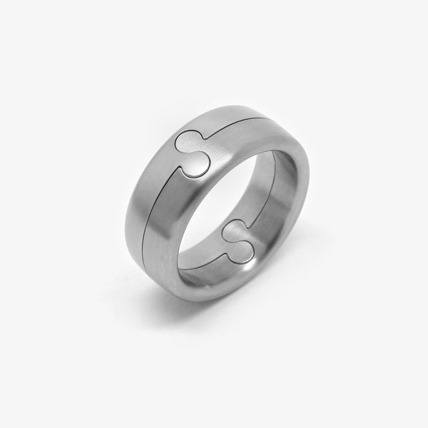 GEMINI RING - STEEL - OVAL