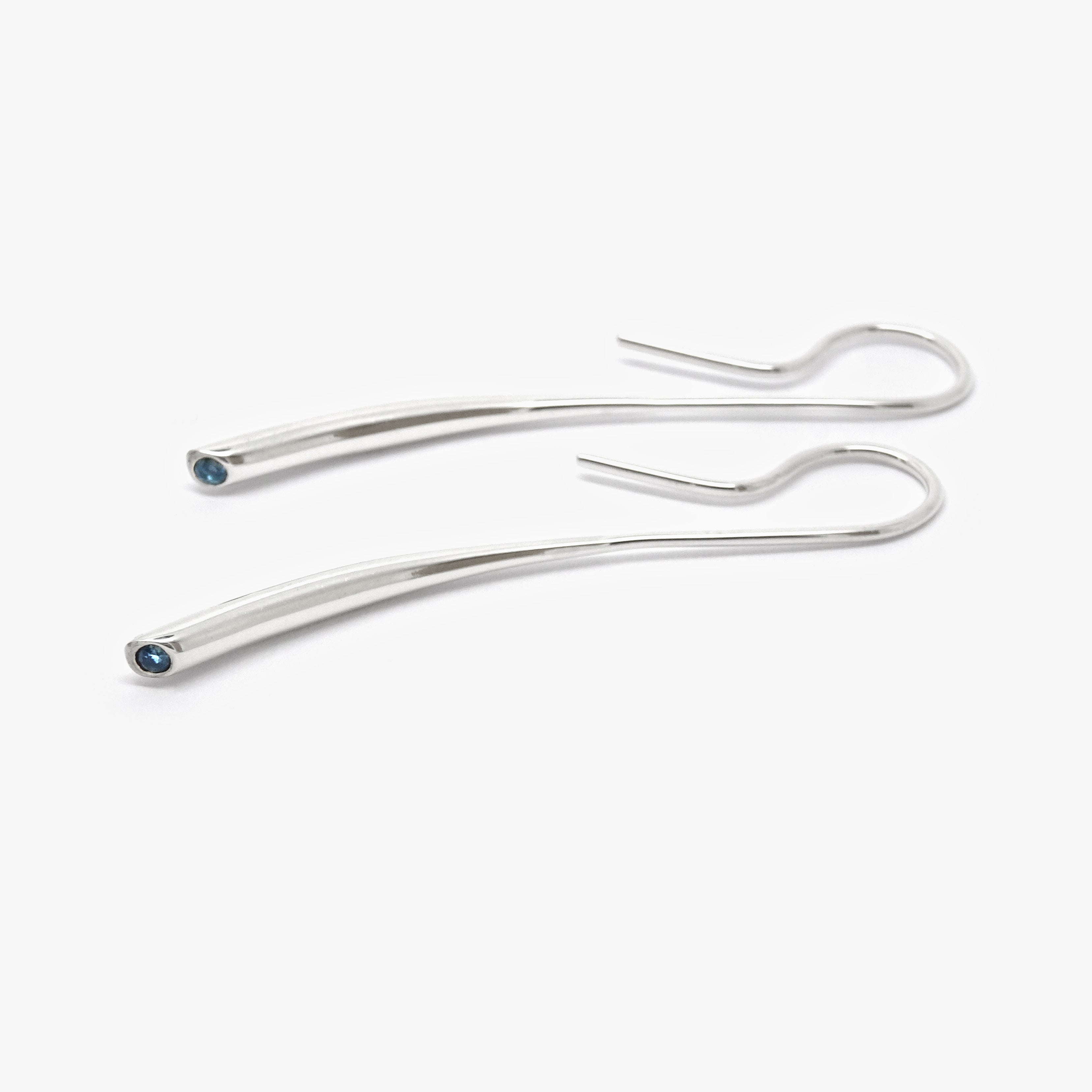 TAPERED EARRINGS + TOPAZ