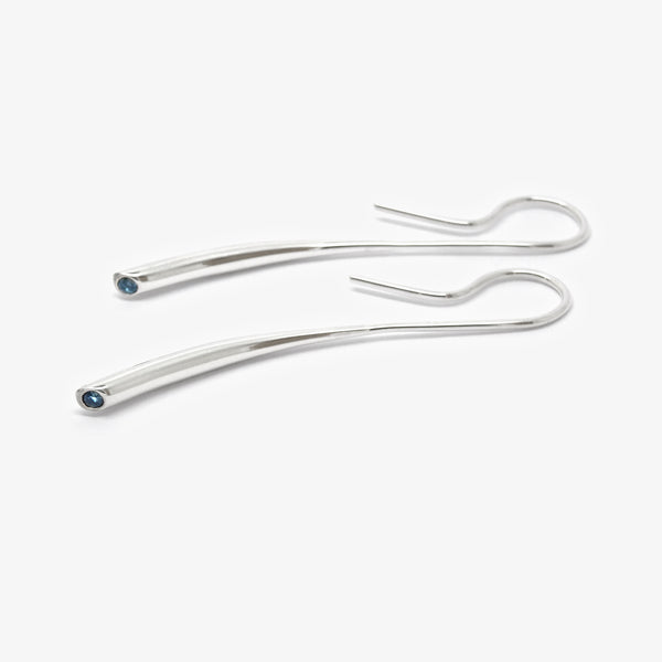 TAPERED EARRINGS + TOPAZ
