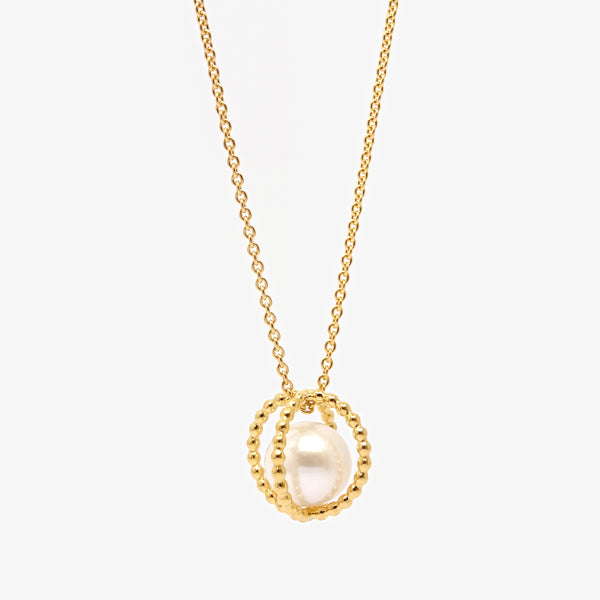 MERIDIEN PEARL PENDANT - GOLD