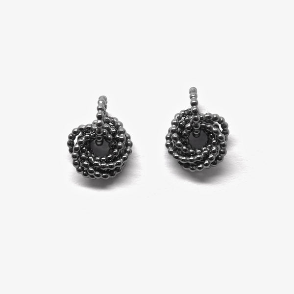 QUIRIL STUDS 14MM - OXIDISED SILVER
