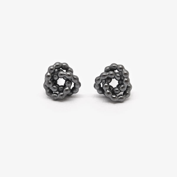 EAR FLY STUDS - 7MM - SILVER OXI