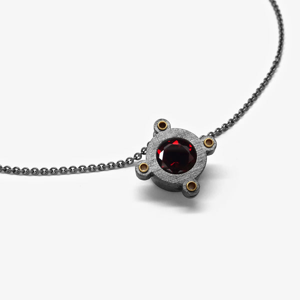 GARNET ANDROMEDA PENDANT