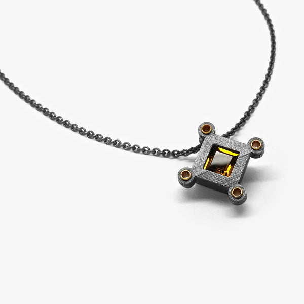 GOLD CITRINE URSA MINOR PENDANT