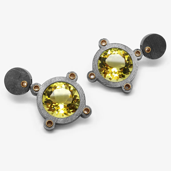 XL ANDROMEDA EARRINGS - LEMON CITRINE