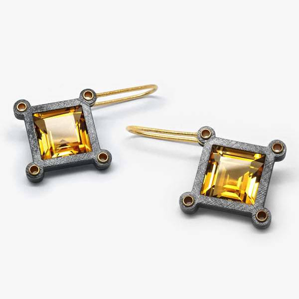 XL CITRINE URSA MAJOR EARRINGS