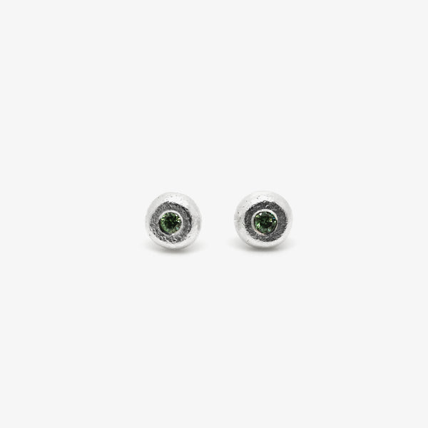 GREEN DIAMOND STUDS