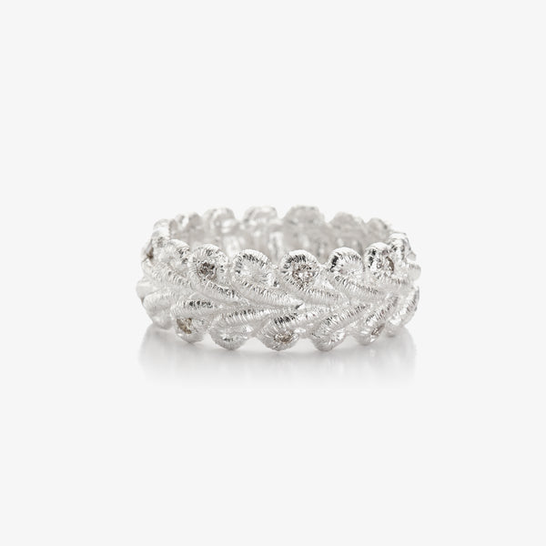 BORDURE RING - SILVER + DIAMONDS