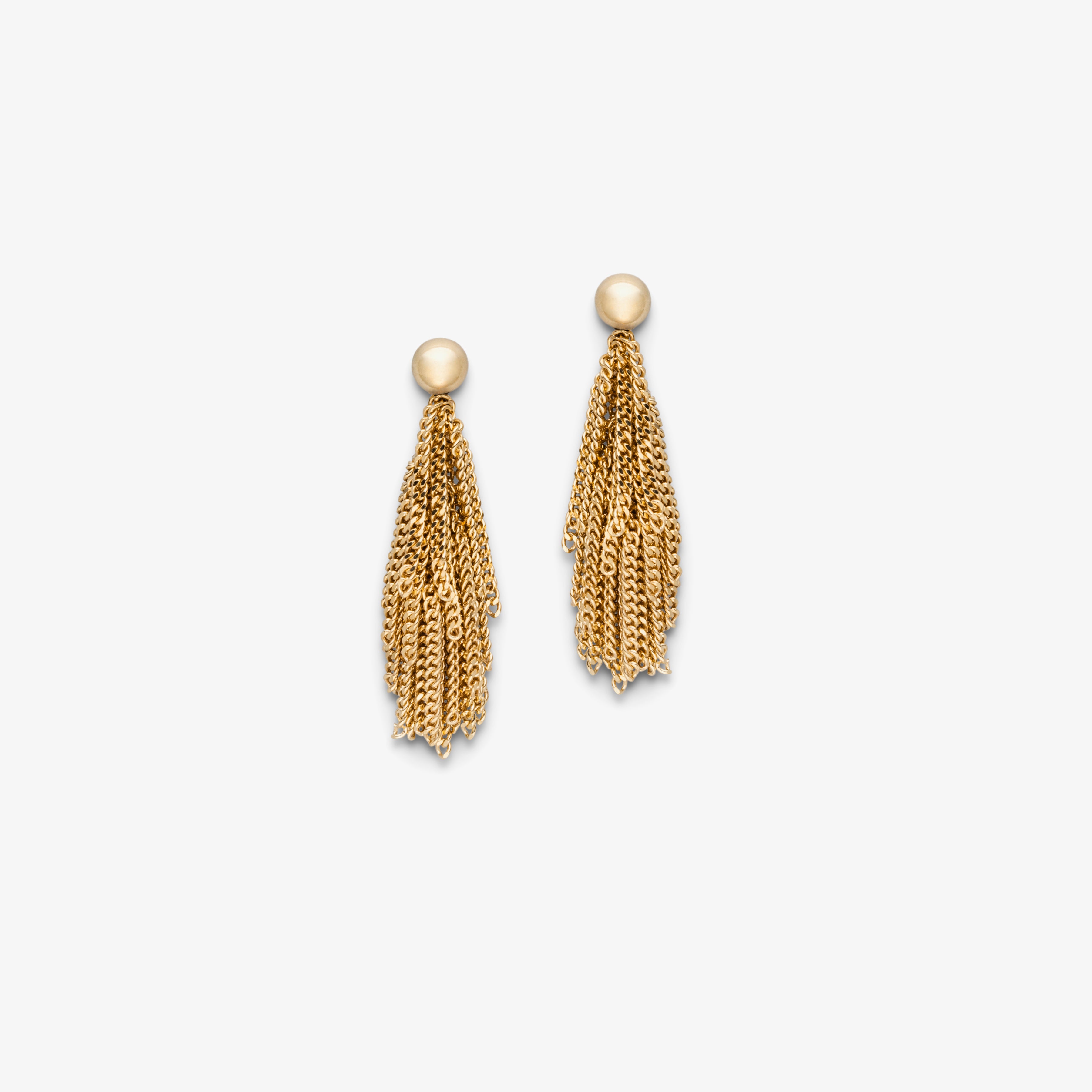 SIARA EARRINGS - SHORT - YELLOW GOLD PLATED