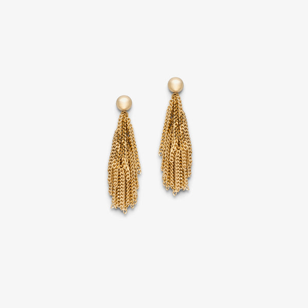 SIARA EARRINGS - SHORT - YELLOW GOLD PLATED
