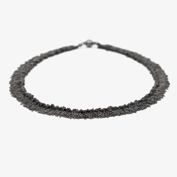 SIARA NECKLACE - BLACK RHODIUM