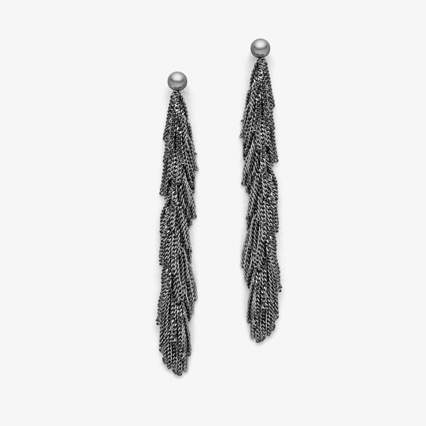 SIARA EARRING - BLACK RHODIUM