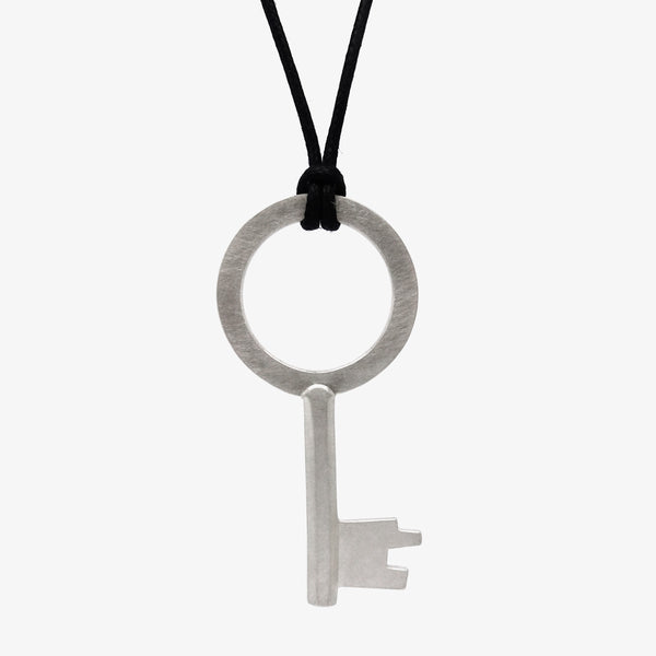 LARGE SILVER KEY PENDANT