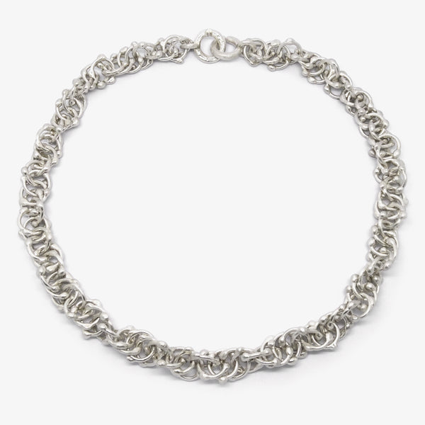 SILVER HELIX NECKLACE - 10MM