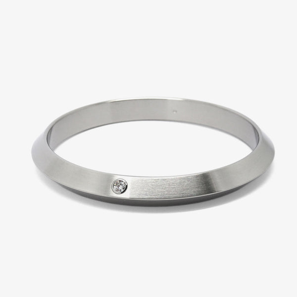 TRIANGULAR BANGLE + DIAMOND 0.12