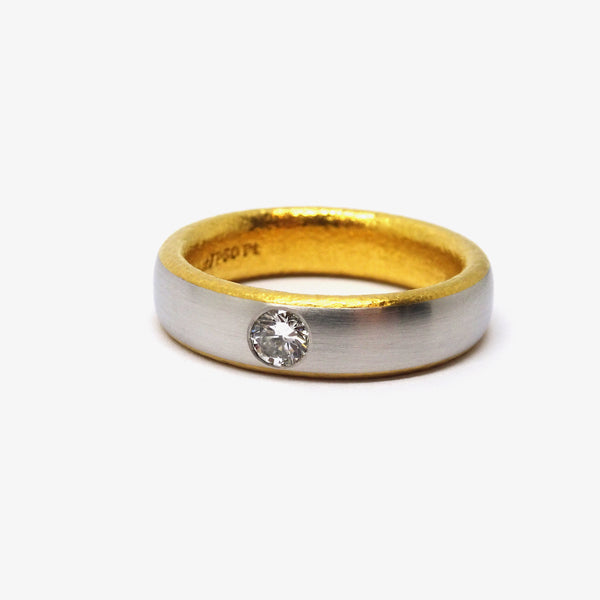 TOGETHER WEDDING RING + DIAMOND