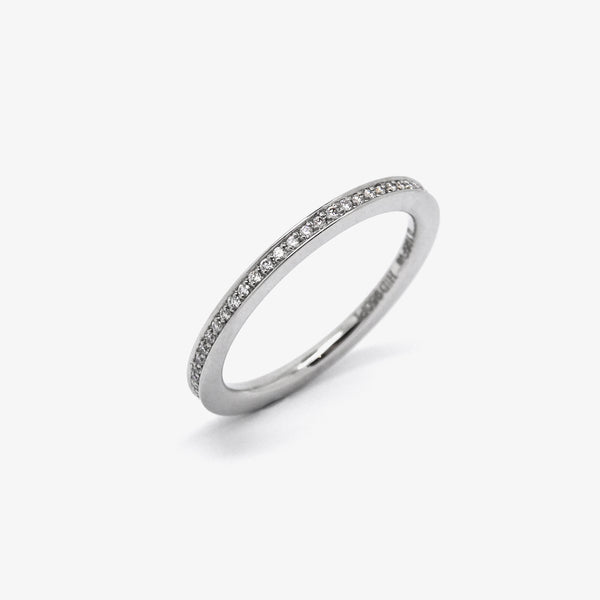 FINE ETERNITY RING - PLATINUM + DIAMONDS