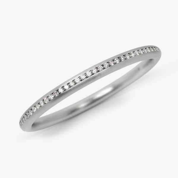 FAVORITA BANGLE - PLATINUM + DIAMONDS