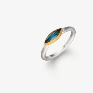 NAVETTE RING - LONDON BLUE