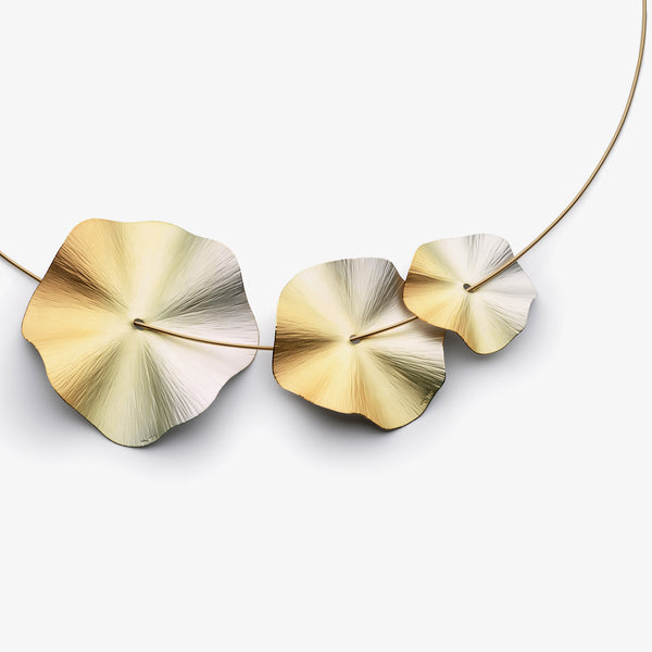 FLOWER DISCS NECKLACE - IRIS