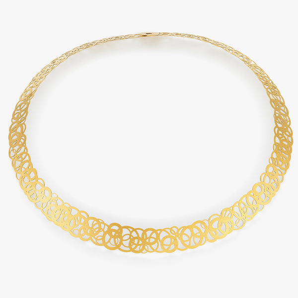 ROSEUM COLLAR NECKLACE - YELLOW GOLD
