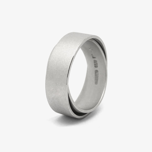 DUET WEDDING RING - PLATINUM