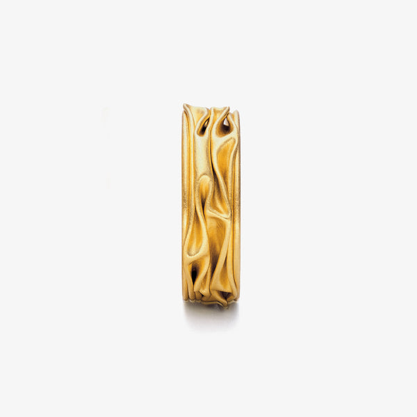 PLISSÉ WEDDING RING GOLD