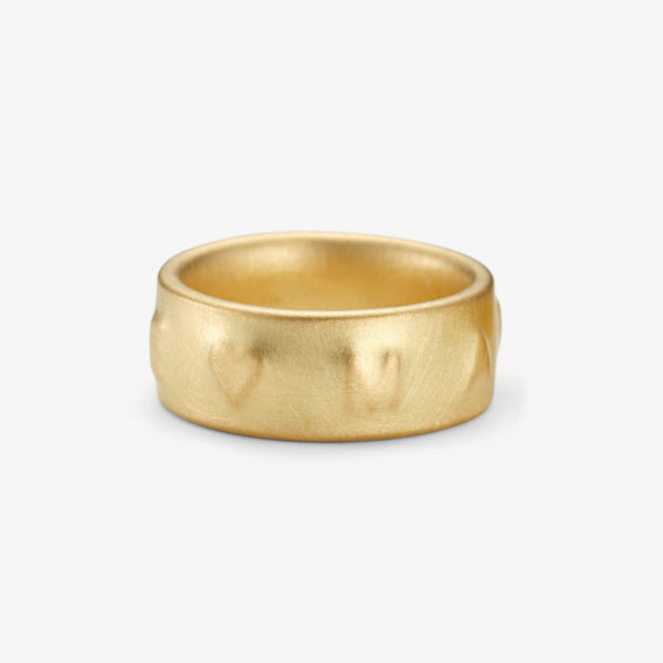SIGNUM RING WIDE - YELLOW GOLD