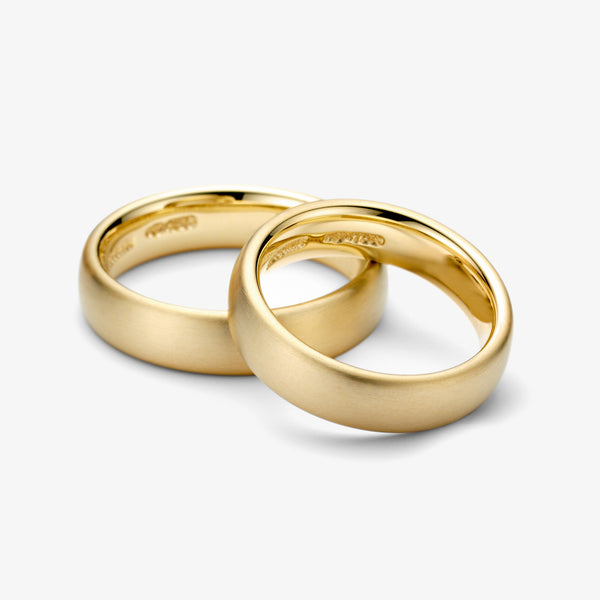 OVAL WEDDING RING - YELLOW