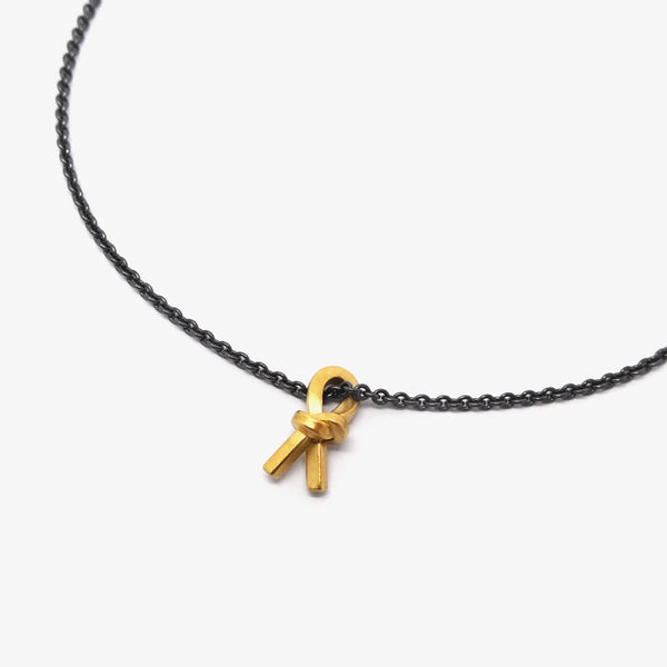 KNOT PENDANT - YELLOW GOLD - #411