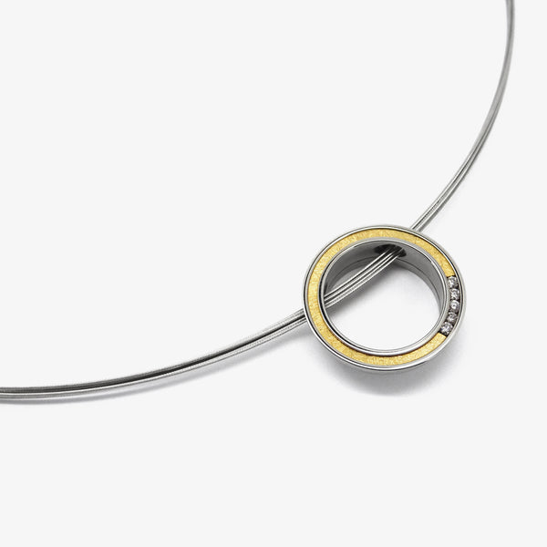 ORBIT PENDANT - 5 DIAMONDS