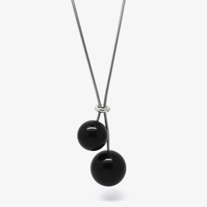 DOUBLE BALL NECKLACE