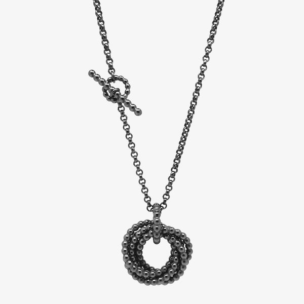 QUIRIL PENDANT - LARGE - SILVER OXIDISED