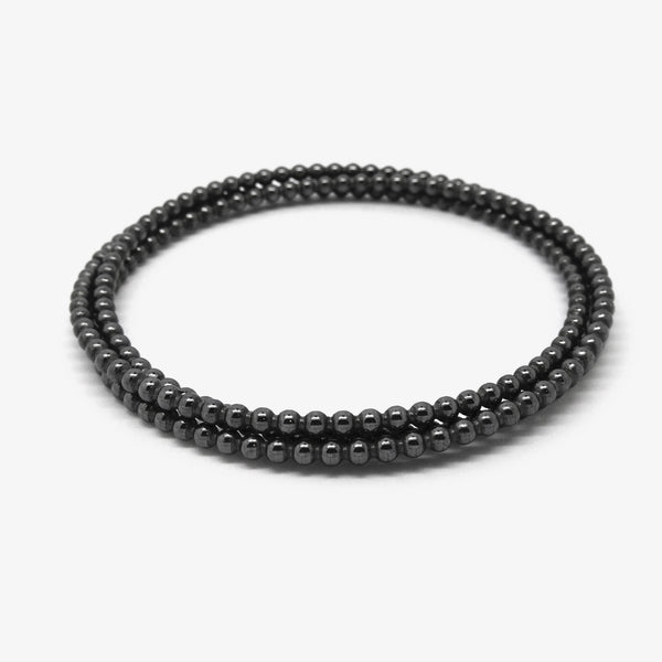 QUIRIL BANGLE 3 - OXIDISED SILVER