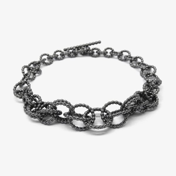 CLOUD BRACELET - OXIDISED SILVER