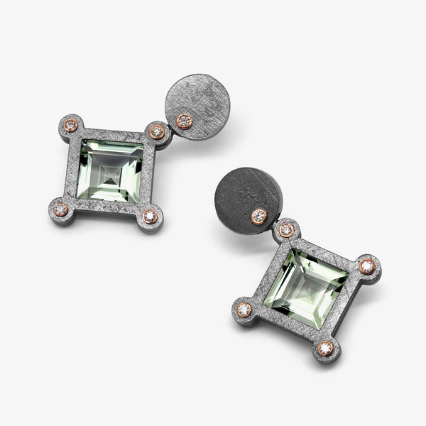 MINT CITRINE URSA MAJOR STUDS EARRINGS