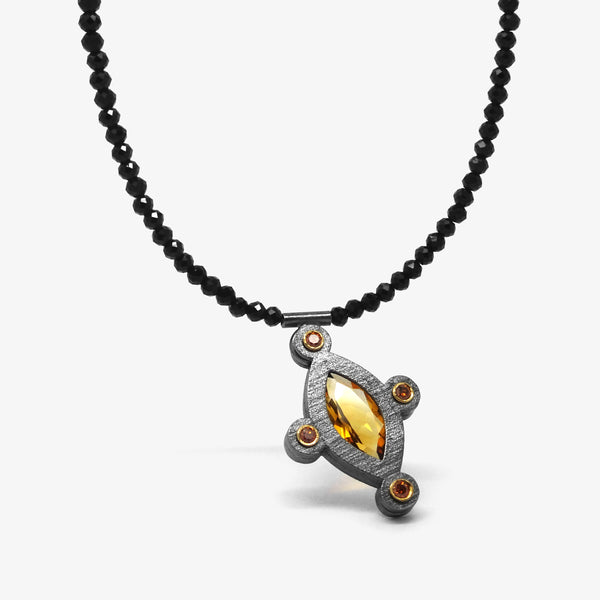GOLD CITRINE SIRIUS NECKLET