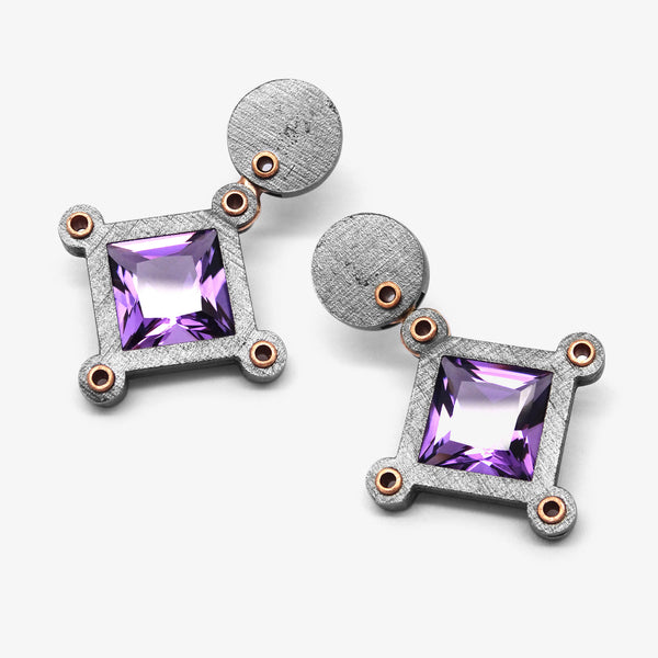 AMETHYST URSA MAJOR STUD EARRINGS
